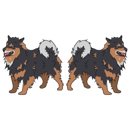 Signmission Finnish Lapphund Dog Decal, Dog Lover Decor Vinyl Sticker D-18-Finnish Lapphund